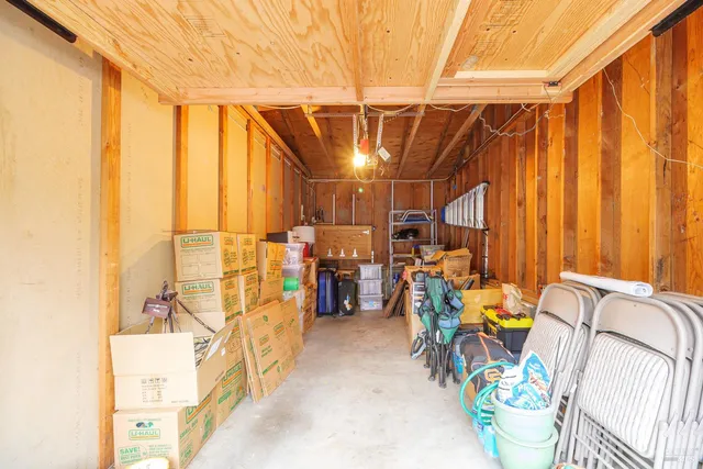 a view of storage and utility room