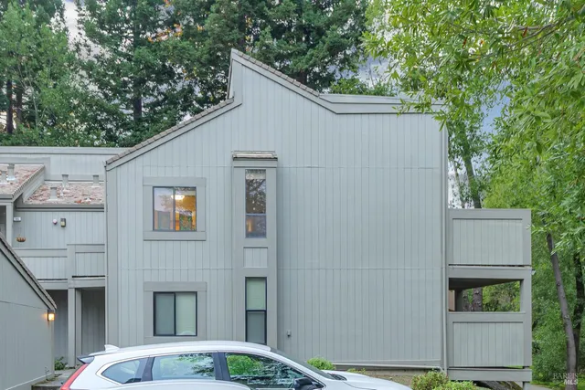 a backyard of a house