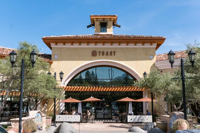 a view of a building with a balcony