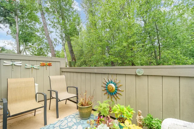 a view of outdoor seating area