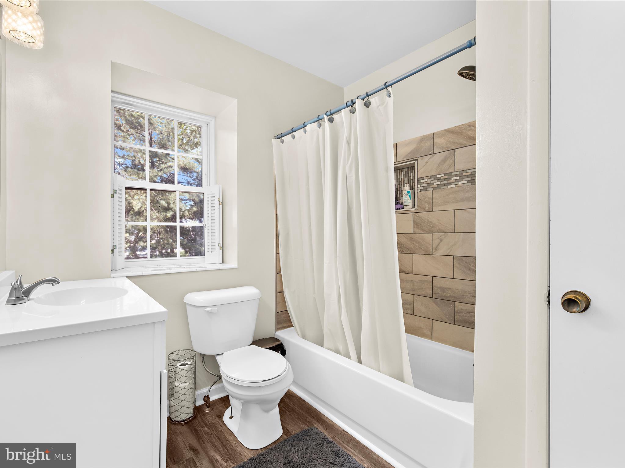 593 Riverside Drive Pasadena, MD 21122 - Photo 19 of 56 a bathroom with a sink toilet and shower