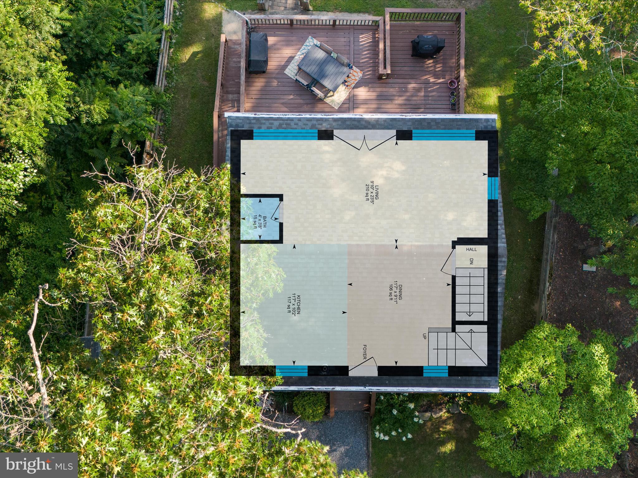 593 Riverside Drive Pasadena, MD 21122 - Photo 50 of 56 an aerial view of a house with a yard