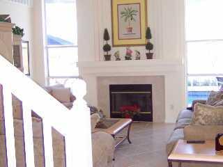 733 Northwest Waterlily Place Stuart, FL 34994 - Photo 5 of 5 a living room with furniture and a fireplace