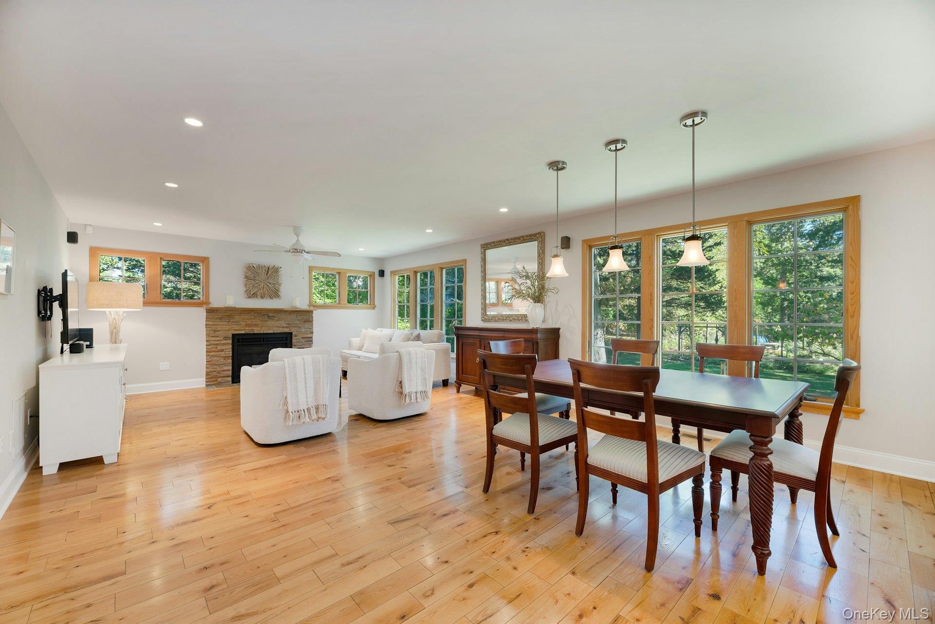3600 Rocky Point Road East Marion, NY 11939 - Photo 9 of 45 a view of a dining room with furniture window and wooden floor