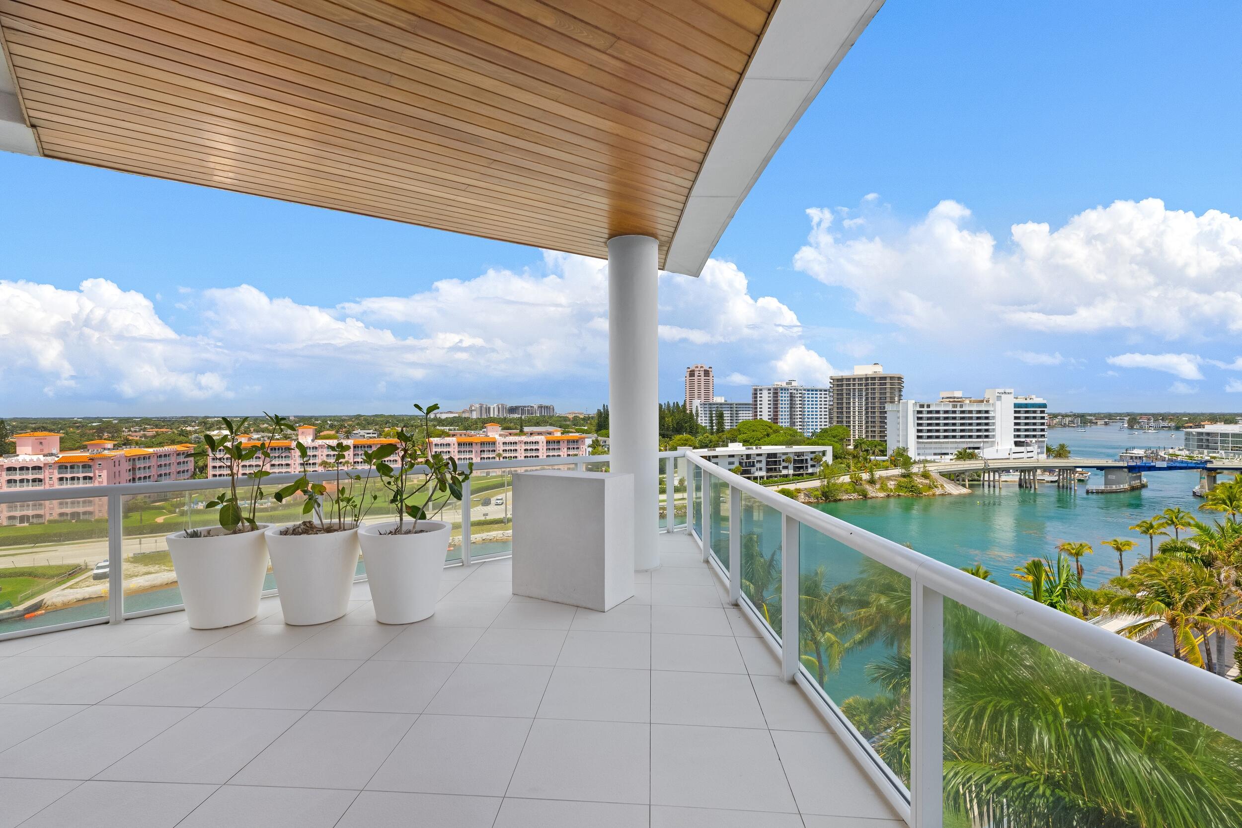 1000 South Ocean Boulevard, Unit 601 Boca Raton, FL 33432 - Photo 27 of 54 a view of a terrace with skyline