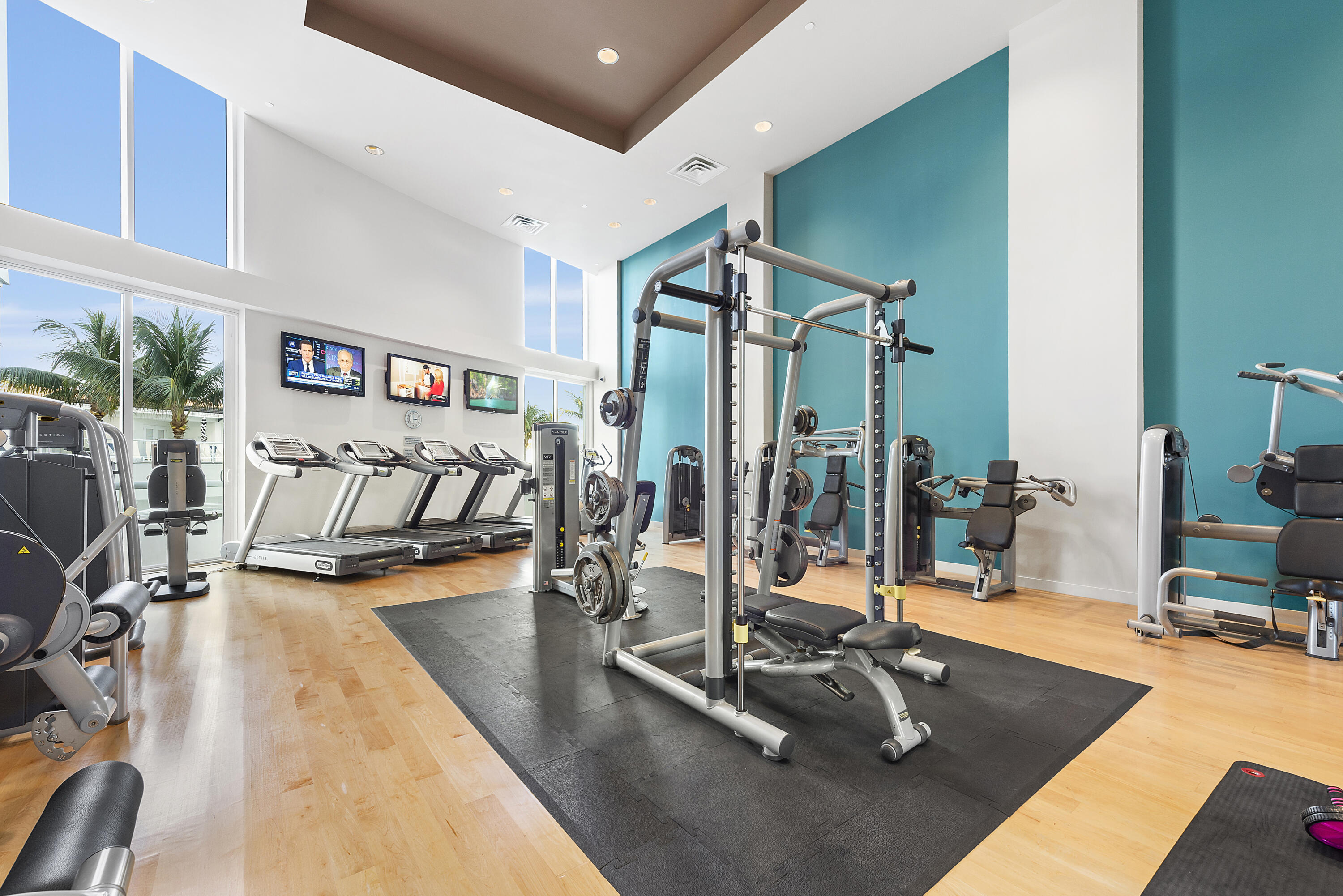 1000 South Ocean Boulevard, Unit 601 Boca Raton, FL 33432 - Photo 52 of 54 a view of a room with gym equipment