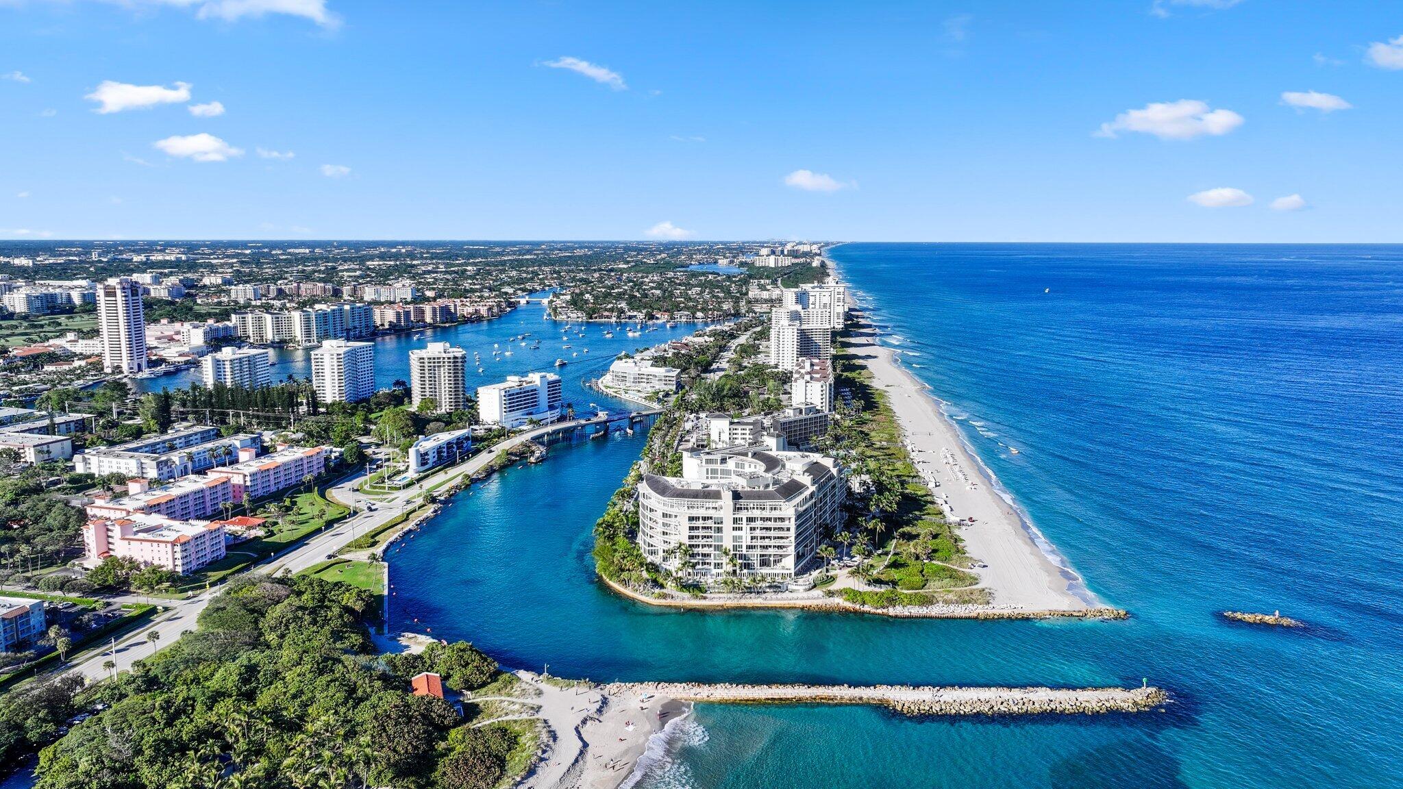 1000 South Ocean Boulevard, Unit 601 Boca Raton, FL 33432 - Photo 53 of 54 an aerial view of a house with a ocean view