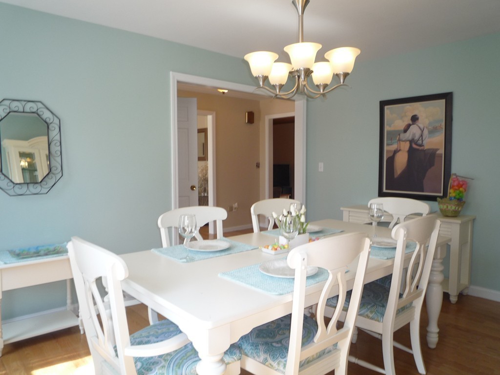 100 Highcrest Road Fall River, MA 02720 - Photo 15 of 30 a view of a dining room with furniture and chandelier