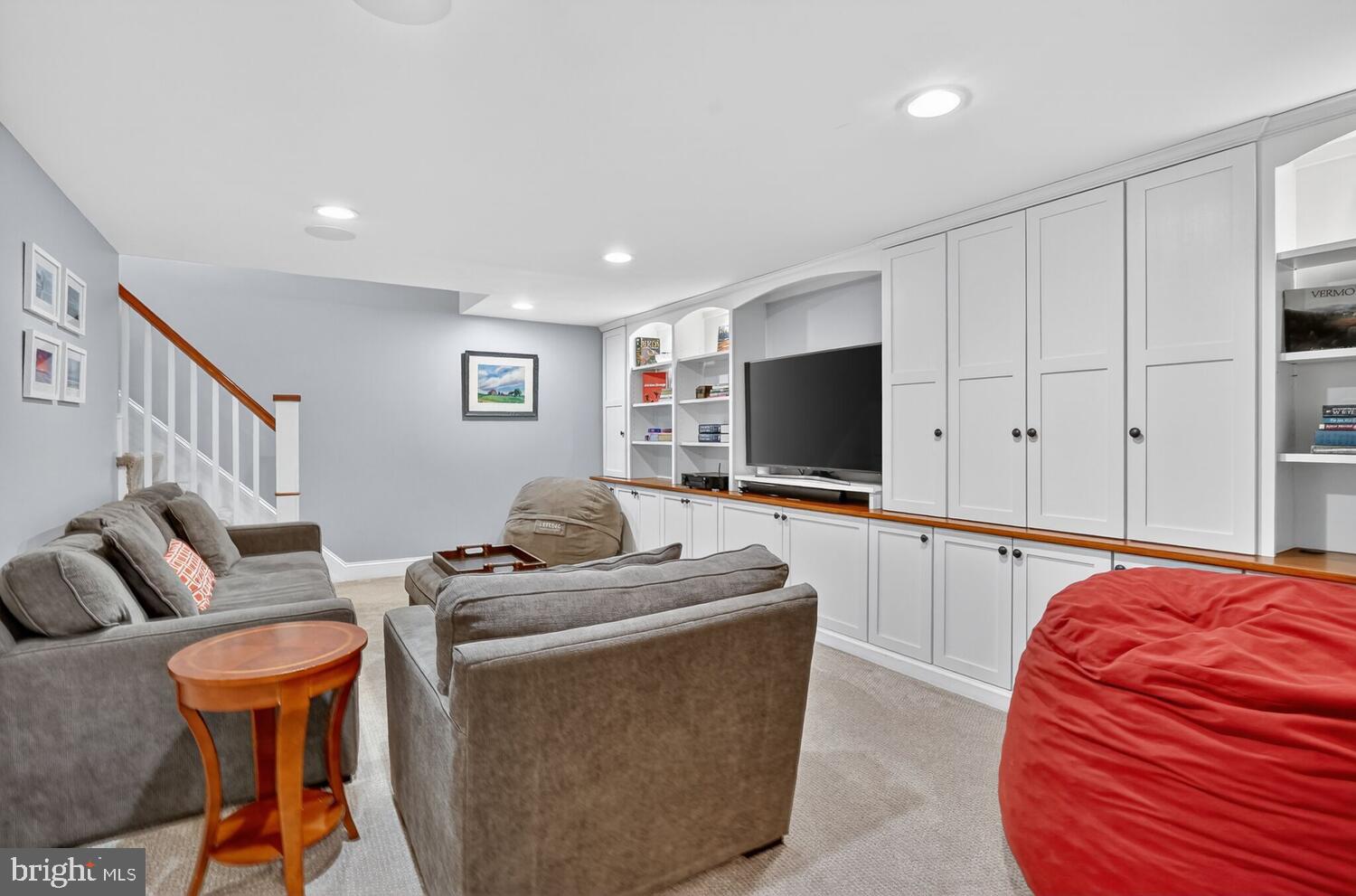 3811 Bent Branch Road Falls Church, VA 22041 - Photo 45 of 65 Recreation Room with built-in shelving