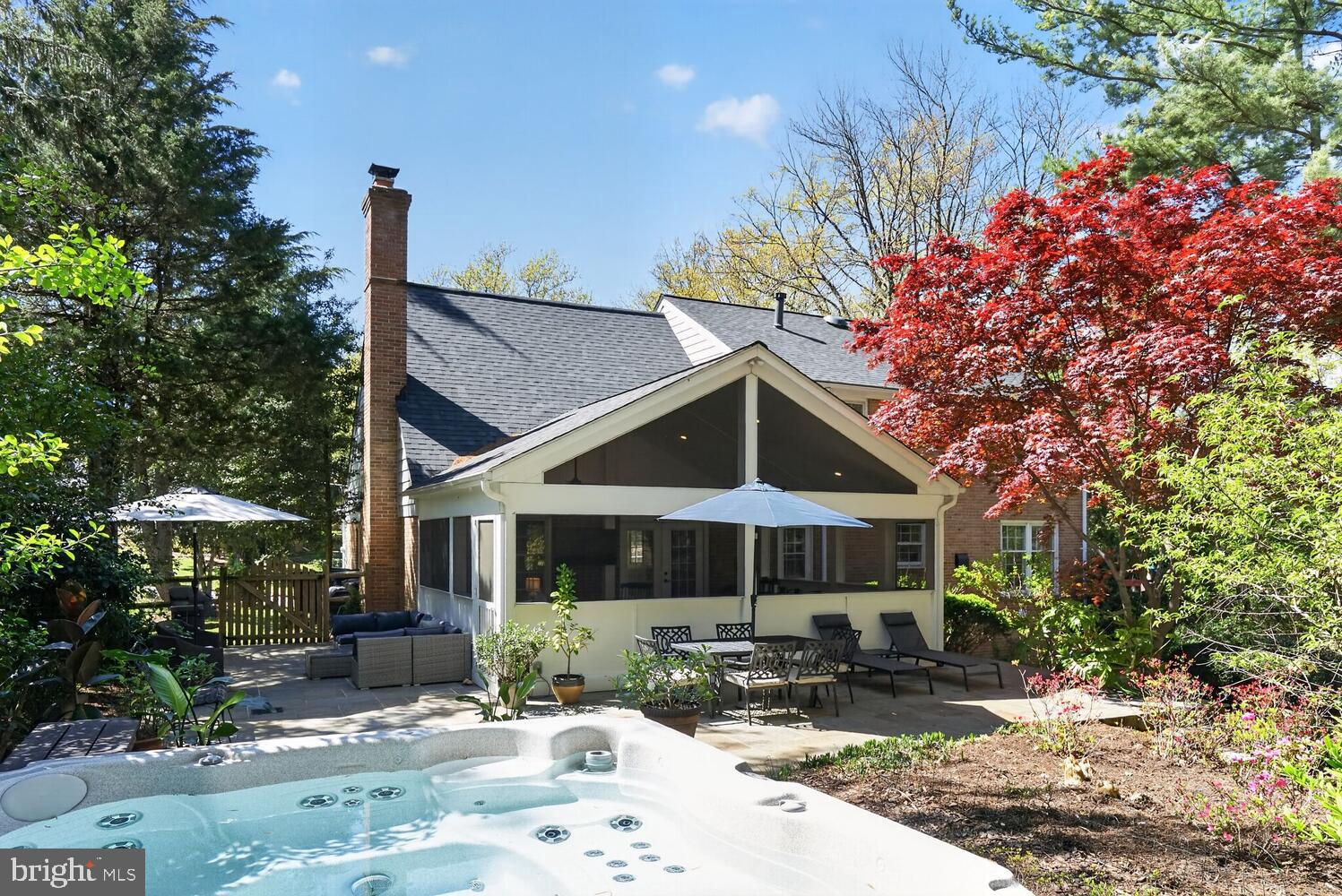 3811 Bent Branch Road Falls Church, VA 22041 - Photo 59 of 65 Rear Exterior - View from the hot tub