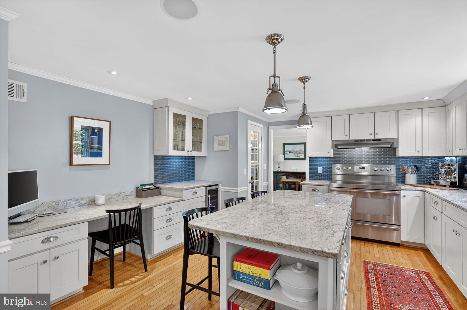 3811 Bent Branch Road Falls Church, VA 22041 - Photo 10 of 65 Kitchen - wood floors, recessed lights, pendants