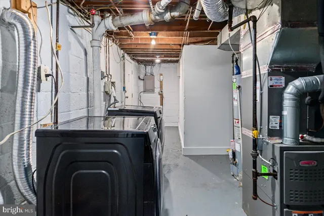 a view of storage and utility room