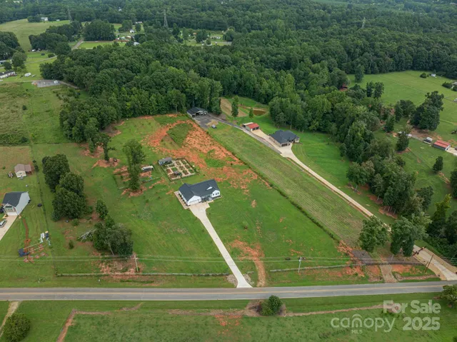 an aerial view of a football ground