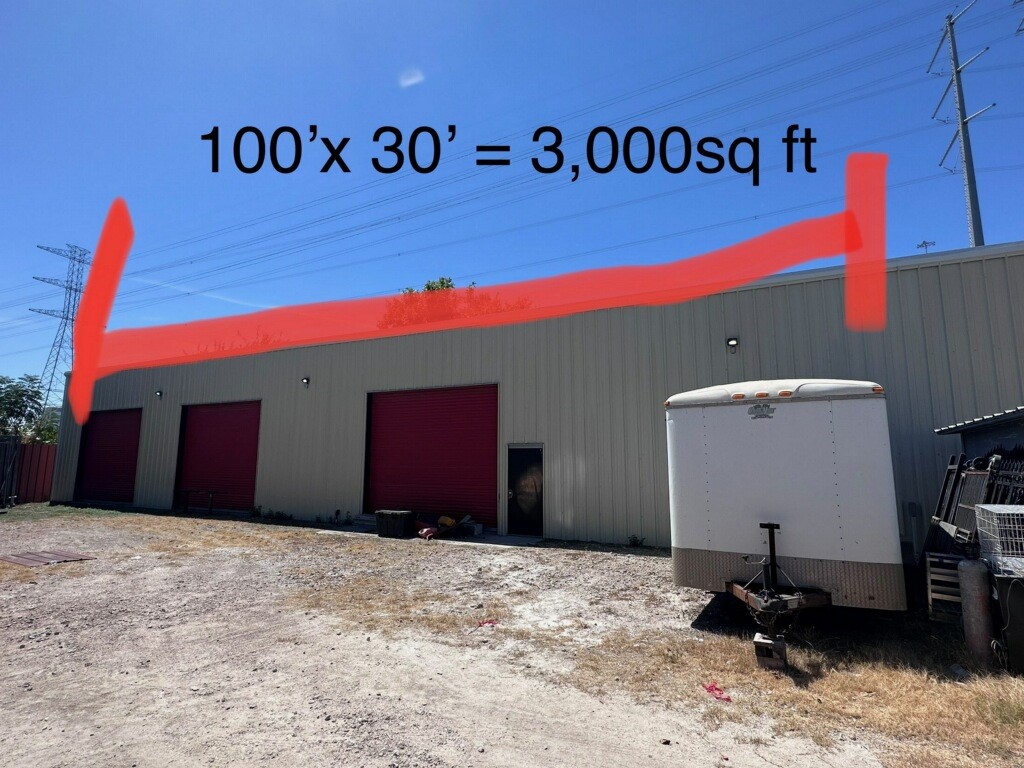 10730 Cutten Road, Unit C Houston, TX 77066 - Photo 6 of 6 measurements of warehouse for lease