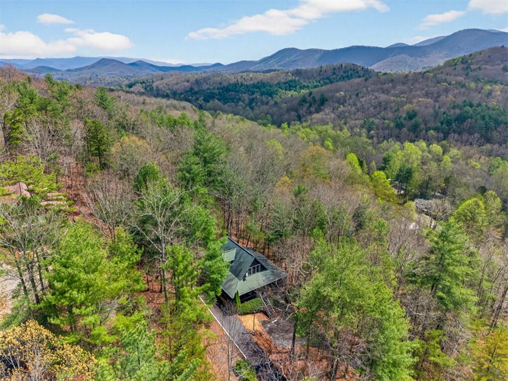 88 Crest Road Blairsville, GA 30512 - Photo 64 of 75 a view of a lush green hillside and a building