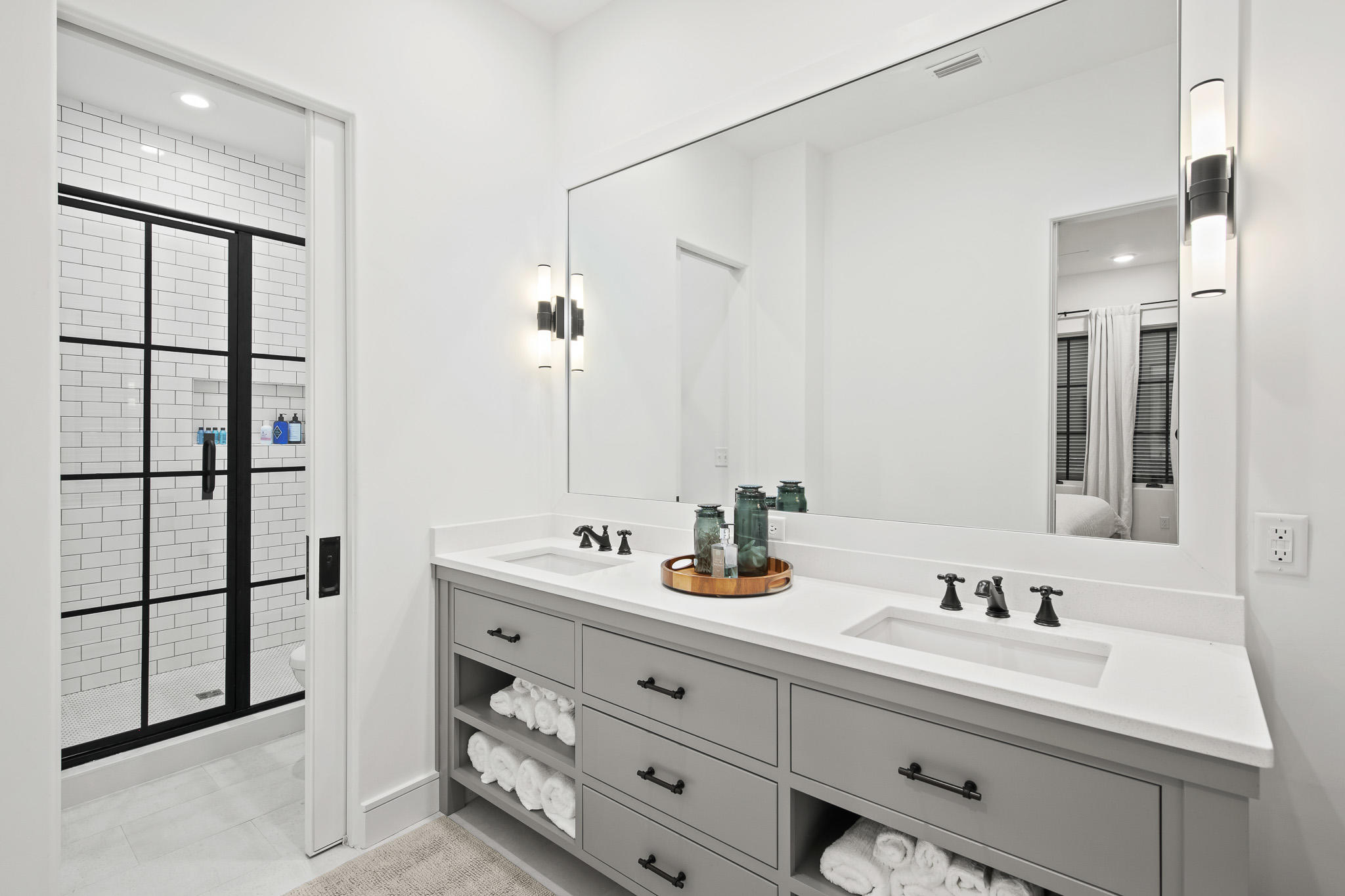 70 Windward Lane Rosemary Beach, FL 32461 - Photo 29 of 101 a bathroom with a double vanity sink mirror and double