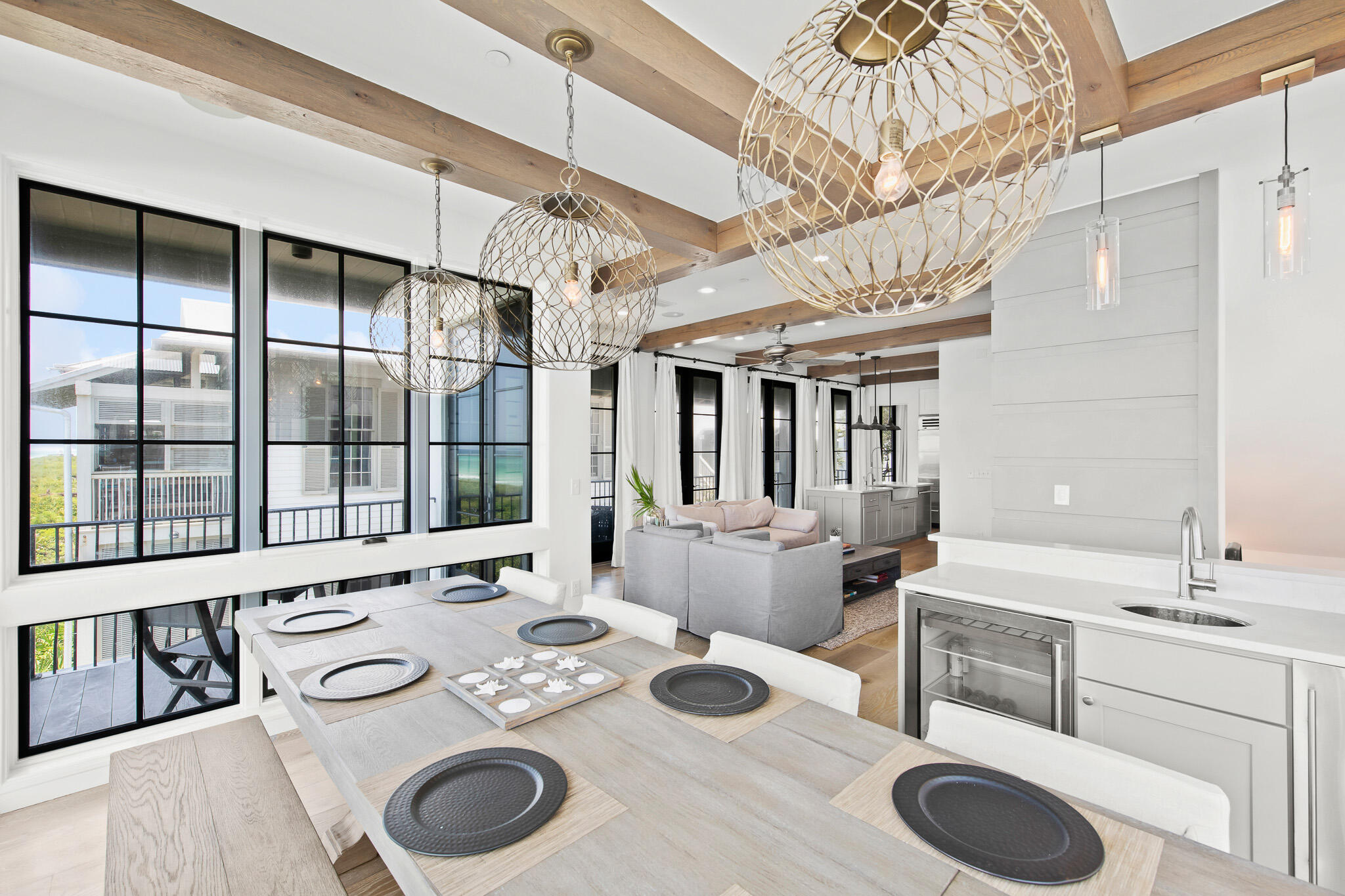 70 Windward Lane Rosemary Beach, FL 32461 - Photo 32 of 101 a living room with furniture and a large window