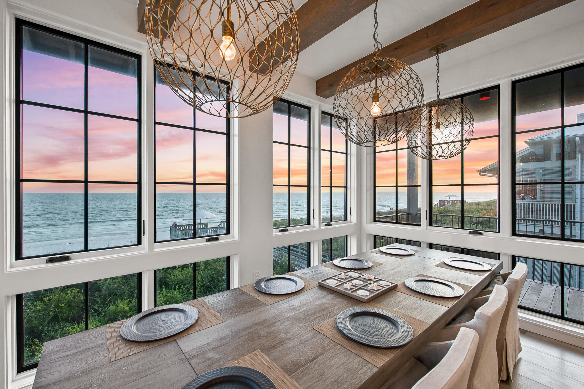 70 Windward Lane Rosemary Beach, FL 32461 - Photo 8 of 101 a view of a dining room with furniture window and outside view