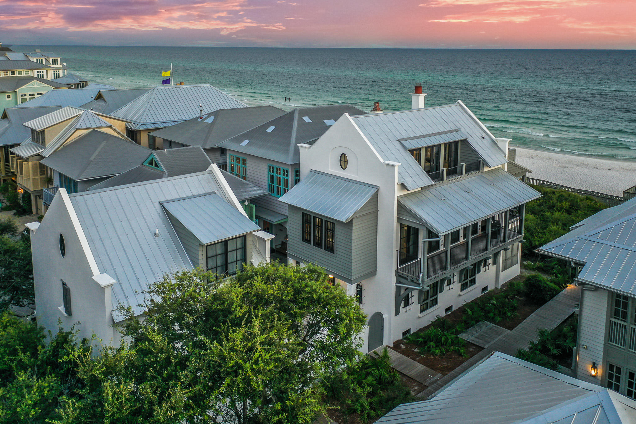 70 Windward Lane Rosemary Beach, FL 32461 - Photo 90 of 101 an aerial view of a house with a ocean view