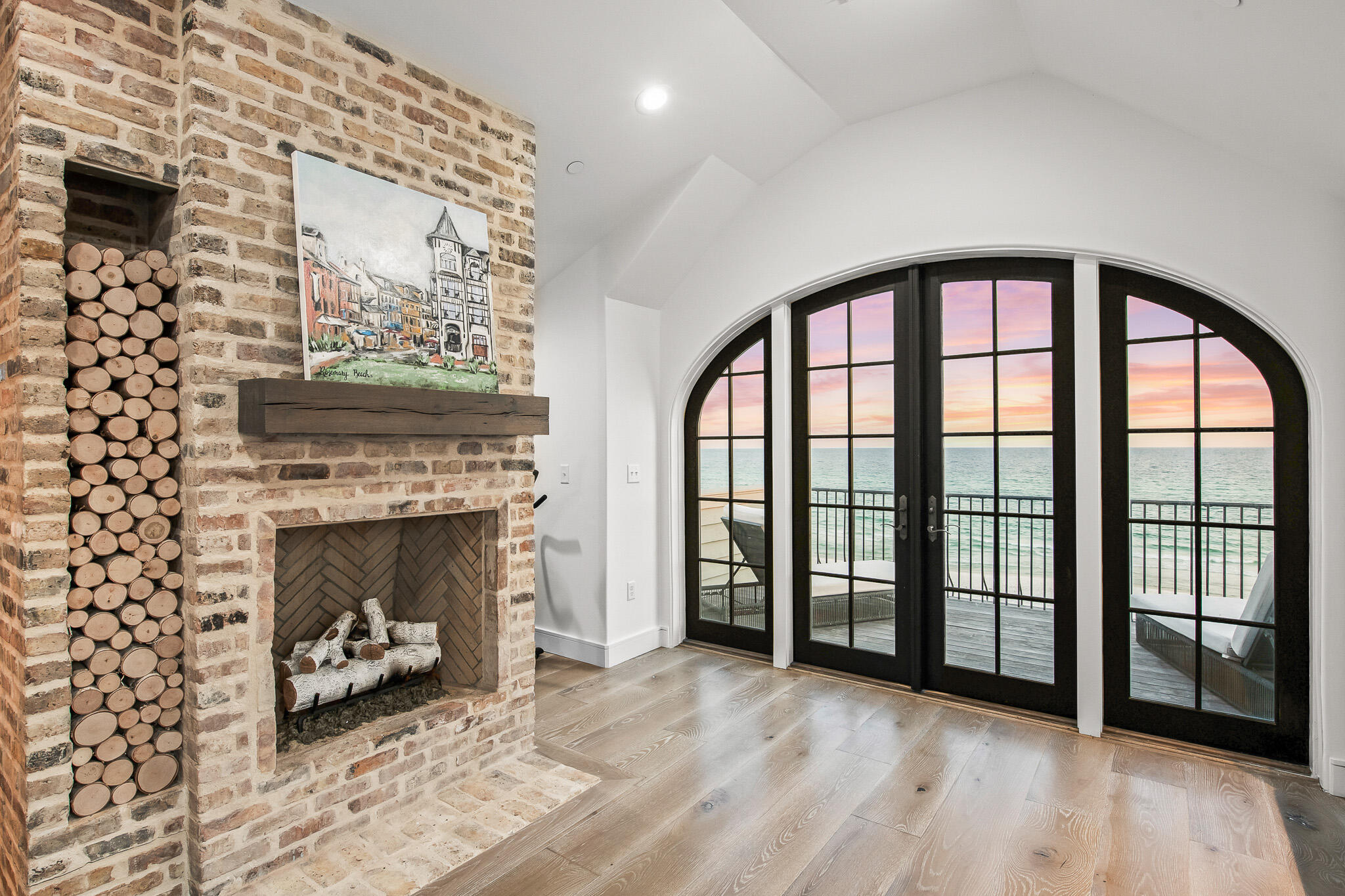 70 Windward Lane Rosemary Beach, FL 32461 - Photo 10 of 101 a view of an empty room with a fireplace and a window