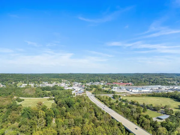 a view of a lake with a mountain
