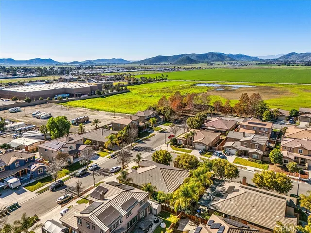 an aerial view of residential building and lake view