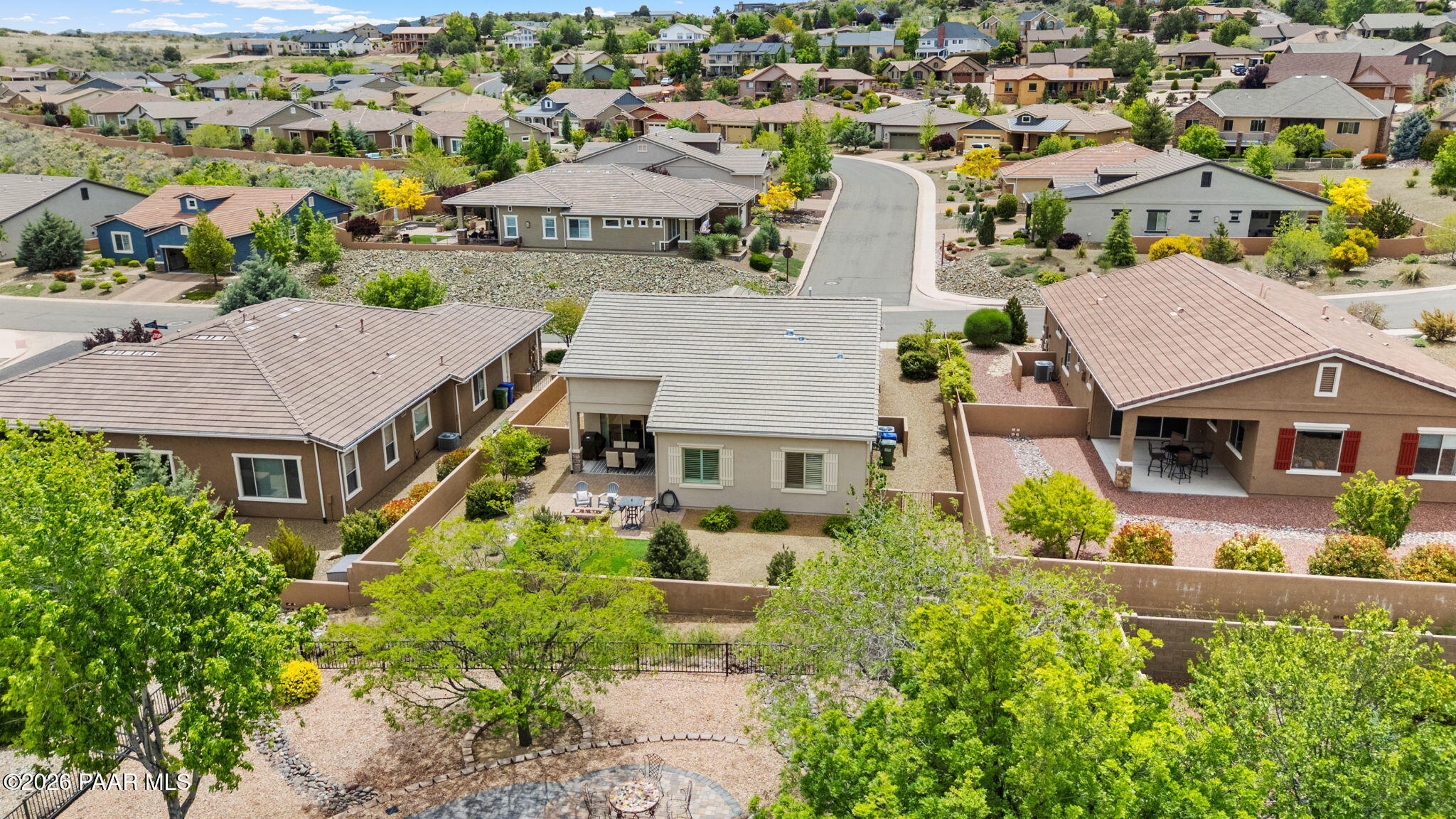 2792 Brooks Range Prescott, AZ 86301 - Photo 35 of 35 an aerial view of residential houses with outdoor space and parking