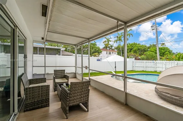 a outdoor space with chairs