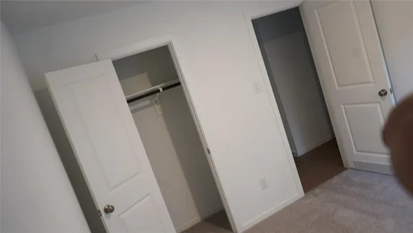 view of a room with door
