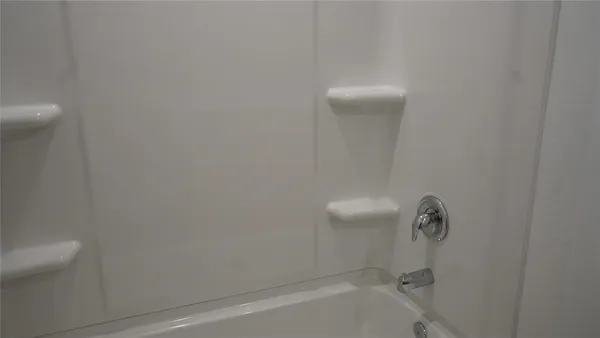 a close up of a bathtub