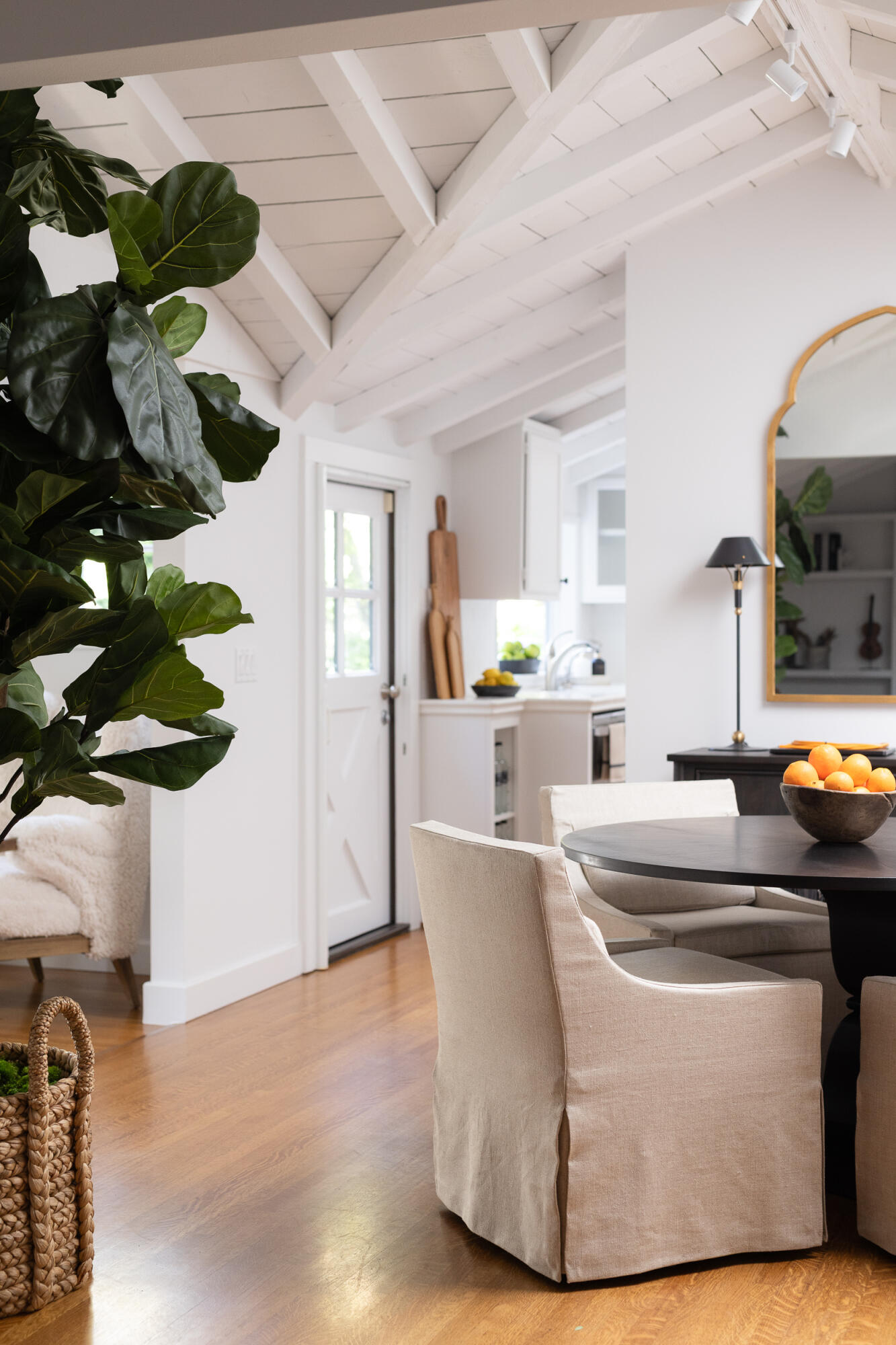 1515 East Valley Road, Unit C Santa Barbara, CA 93108 - Photo 11 of 22 a living room with fireplace furniture and a potted plant