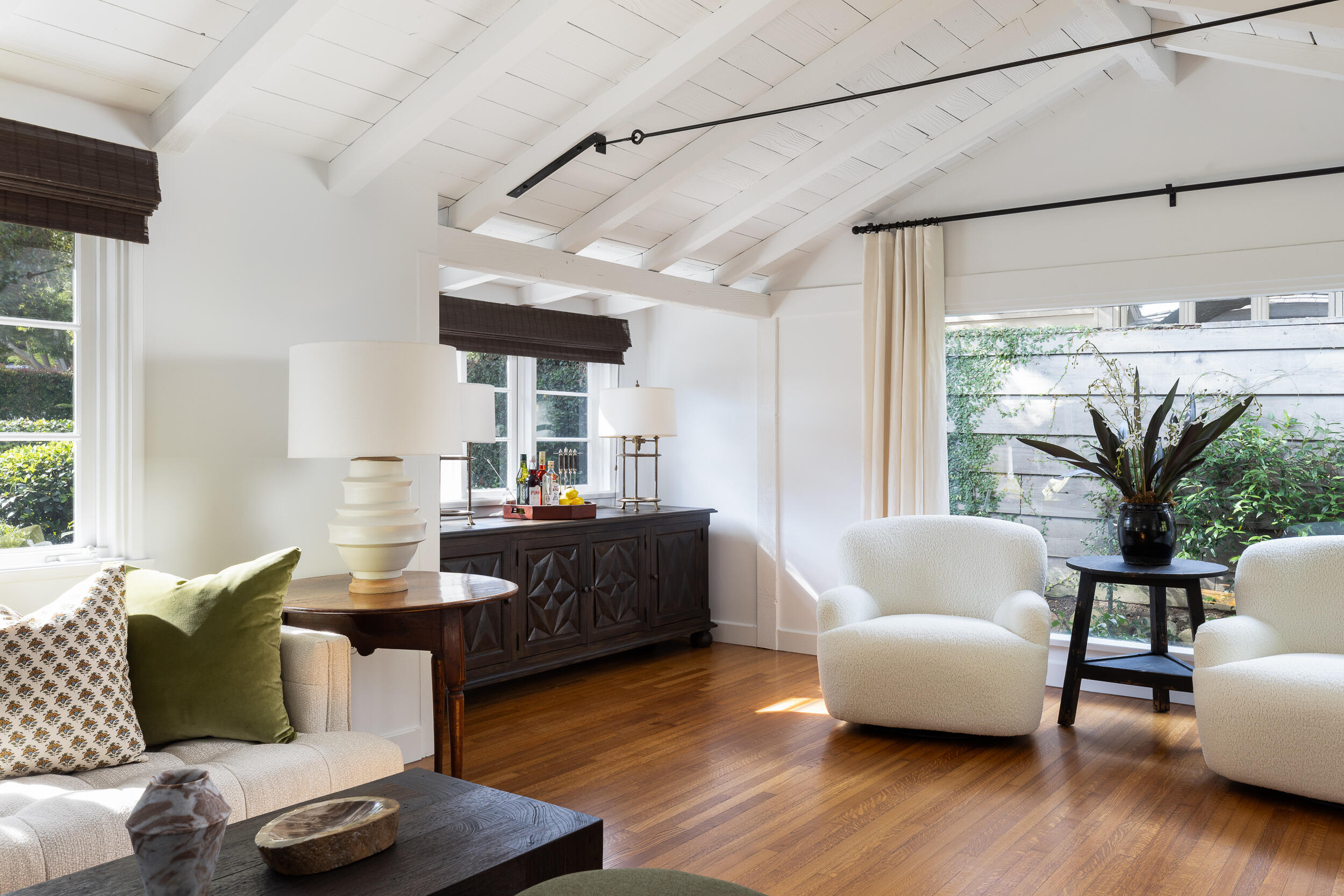 1515 East Valley Road, Unit C Santa Barbara, CA 93108 - Photo 6 of 22 a living room with furniture and a large window