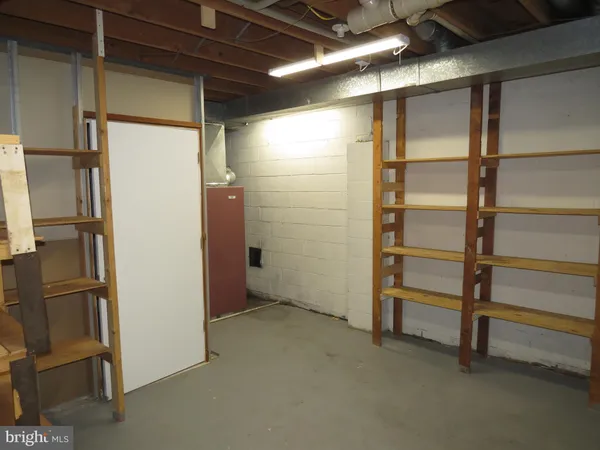 a view of an empty storage area