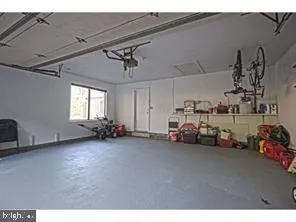 a view of a garage with toys