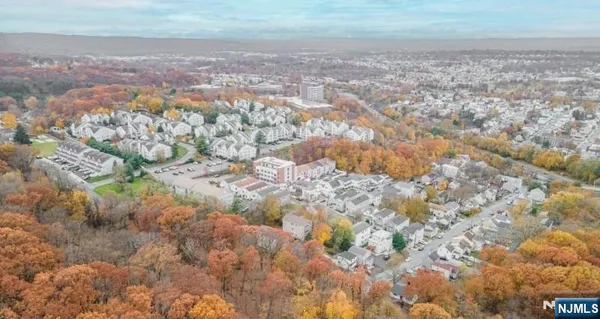 a view of city and mountain