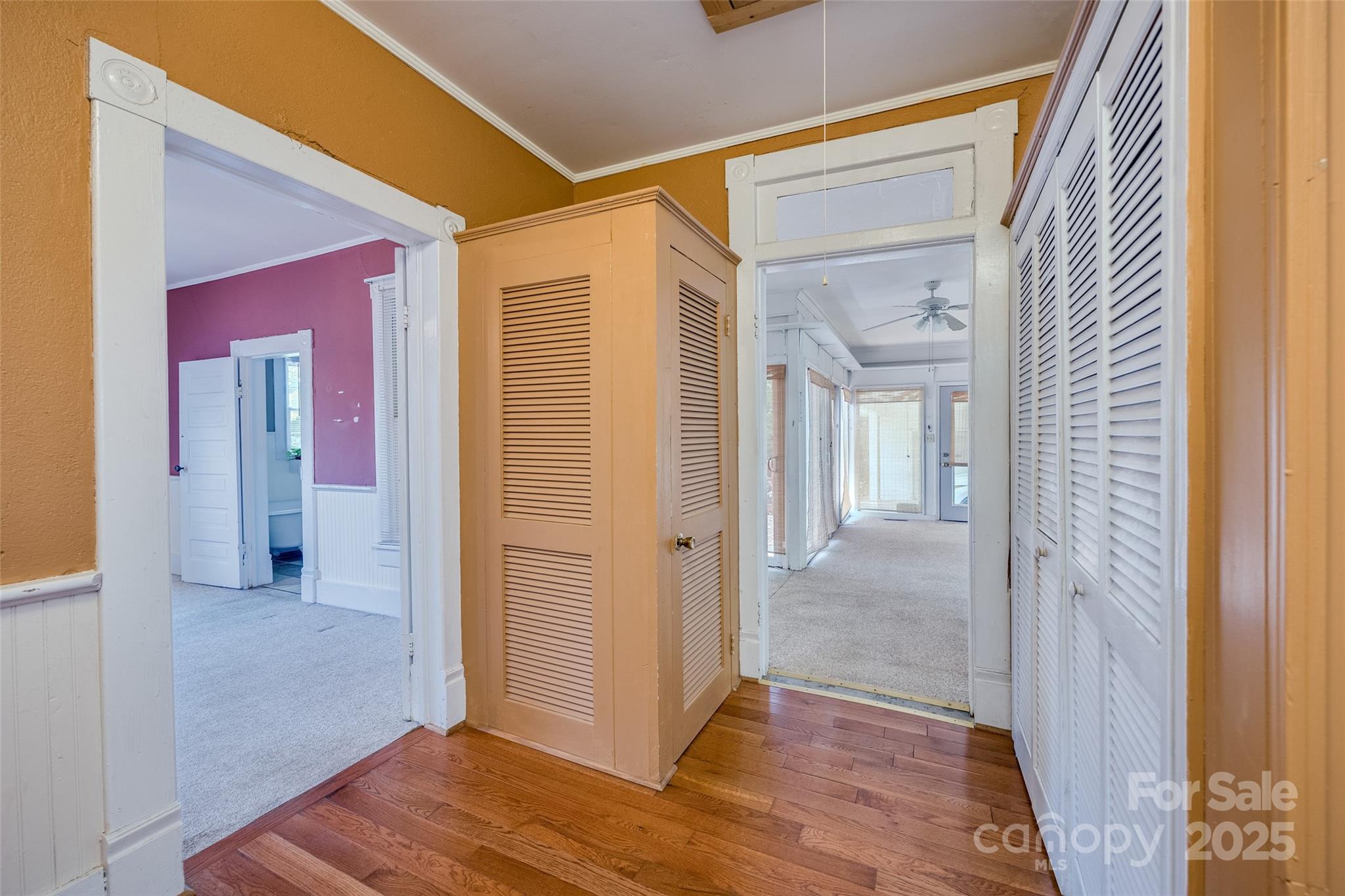 274 Old Harden Road Winnsboro, SC 29180 - Photo 25 of 39 a view of a hallway with wooden floor