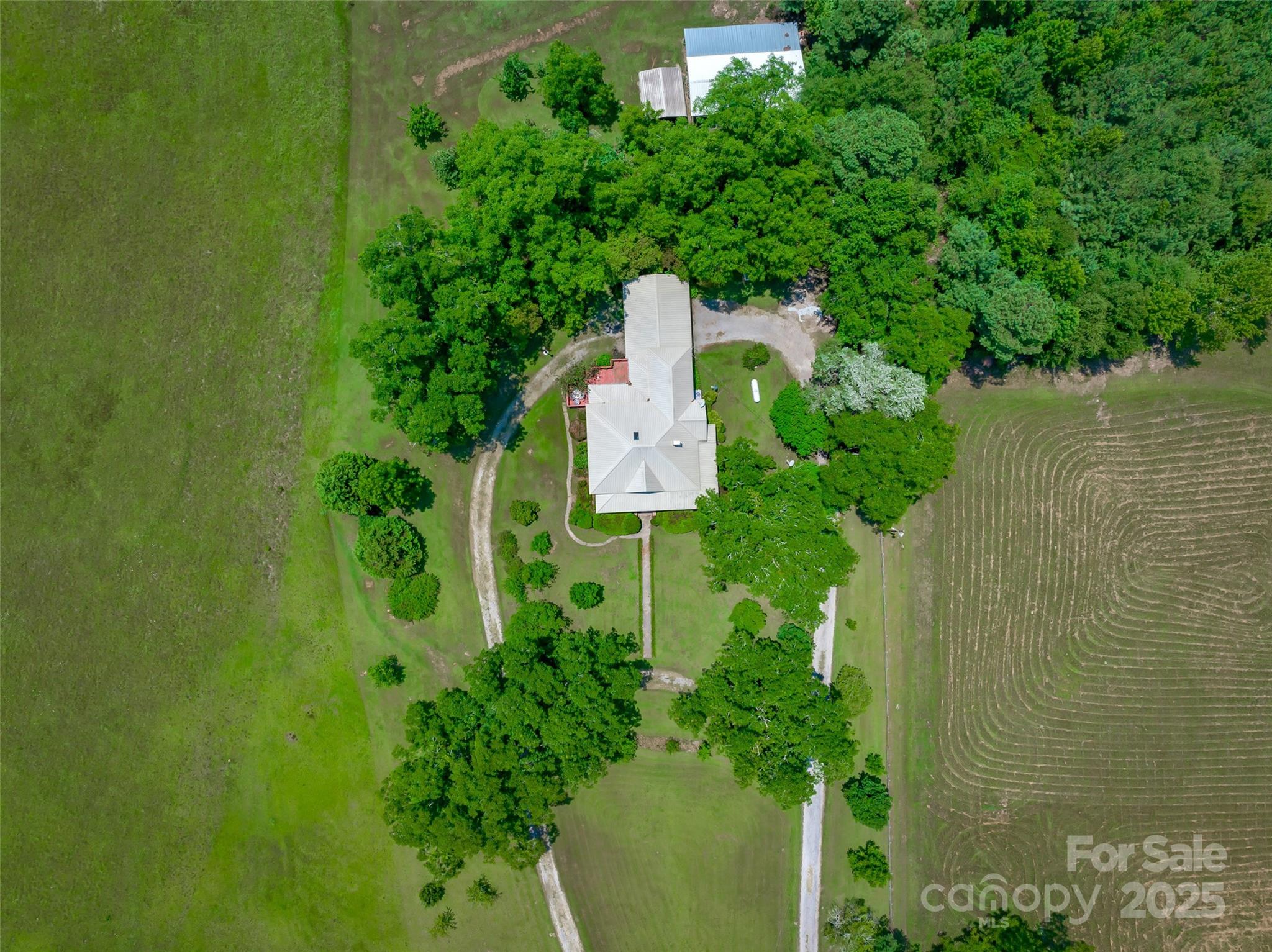 274 Old Harden Road Winnsboro, SC 29180 - Photo 37 of 39 an aerial view of a house with a yard basket ball court and outdoor seating