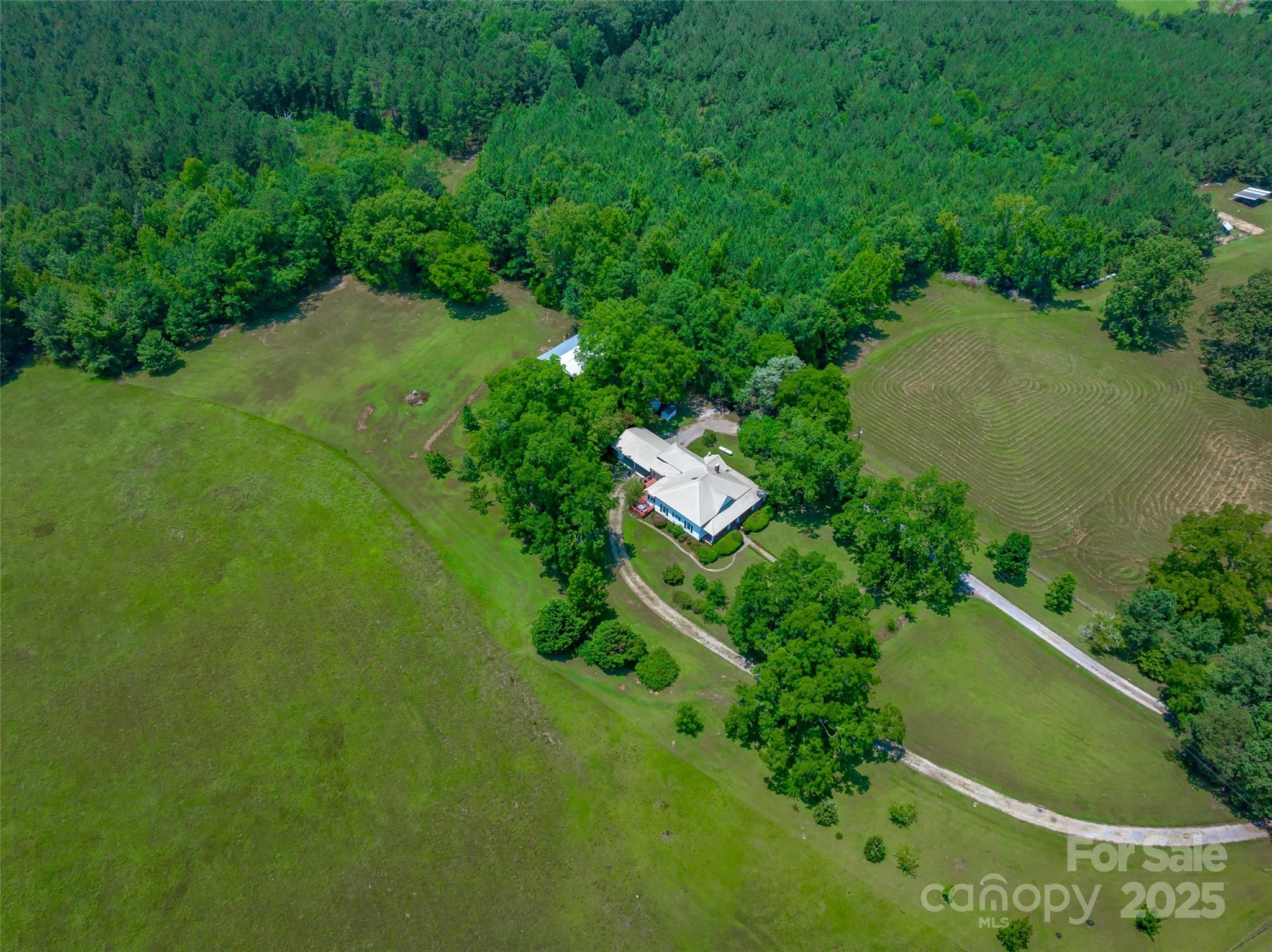 274 Old Harden Road Winnsboro, SC 29180 - Photo 38 of 39 an aerial view of a house with a yard and lake view