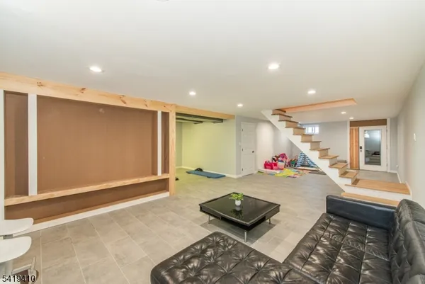 a room with gym equipment