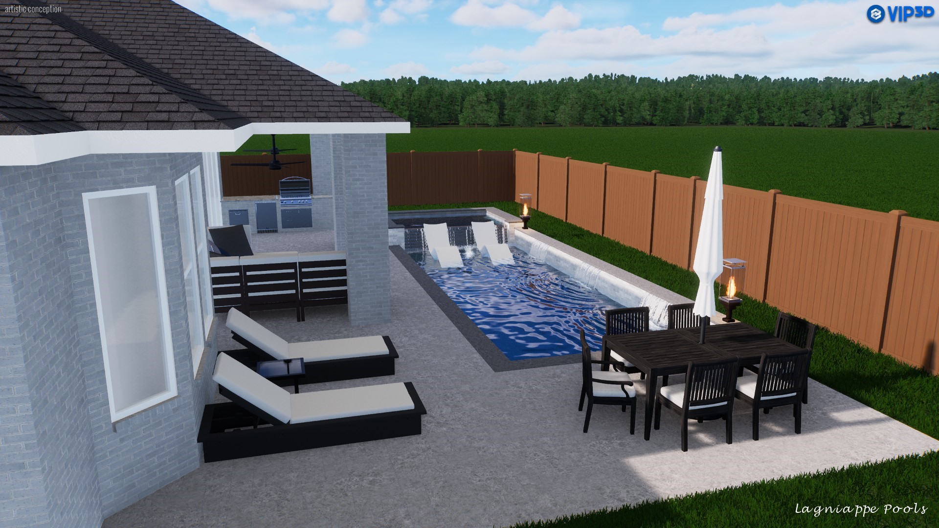 16155 Rustling Wds Road Conroe, TX 77302 - Photo 49 of 50 example only for future POOL representation pool fit.