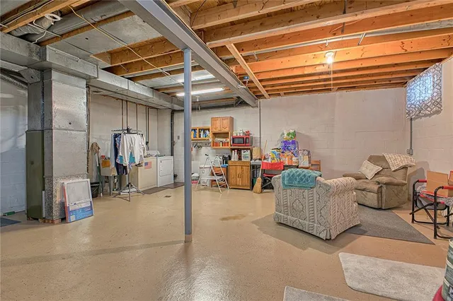 a view of storage and utility room