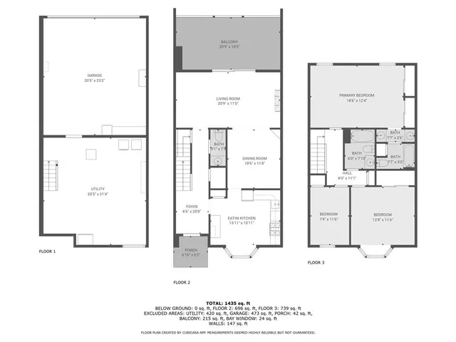 a front view of multiple houses