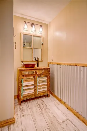 a view of a closet area