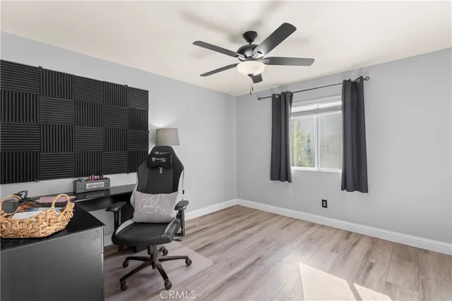 a workspace with a window