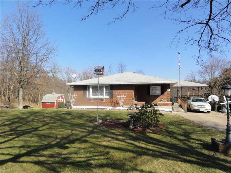 Exterior Front. Solid, one owner, ranch on almost 2 acres.