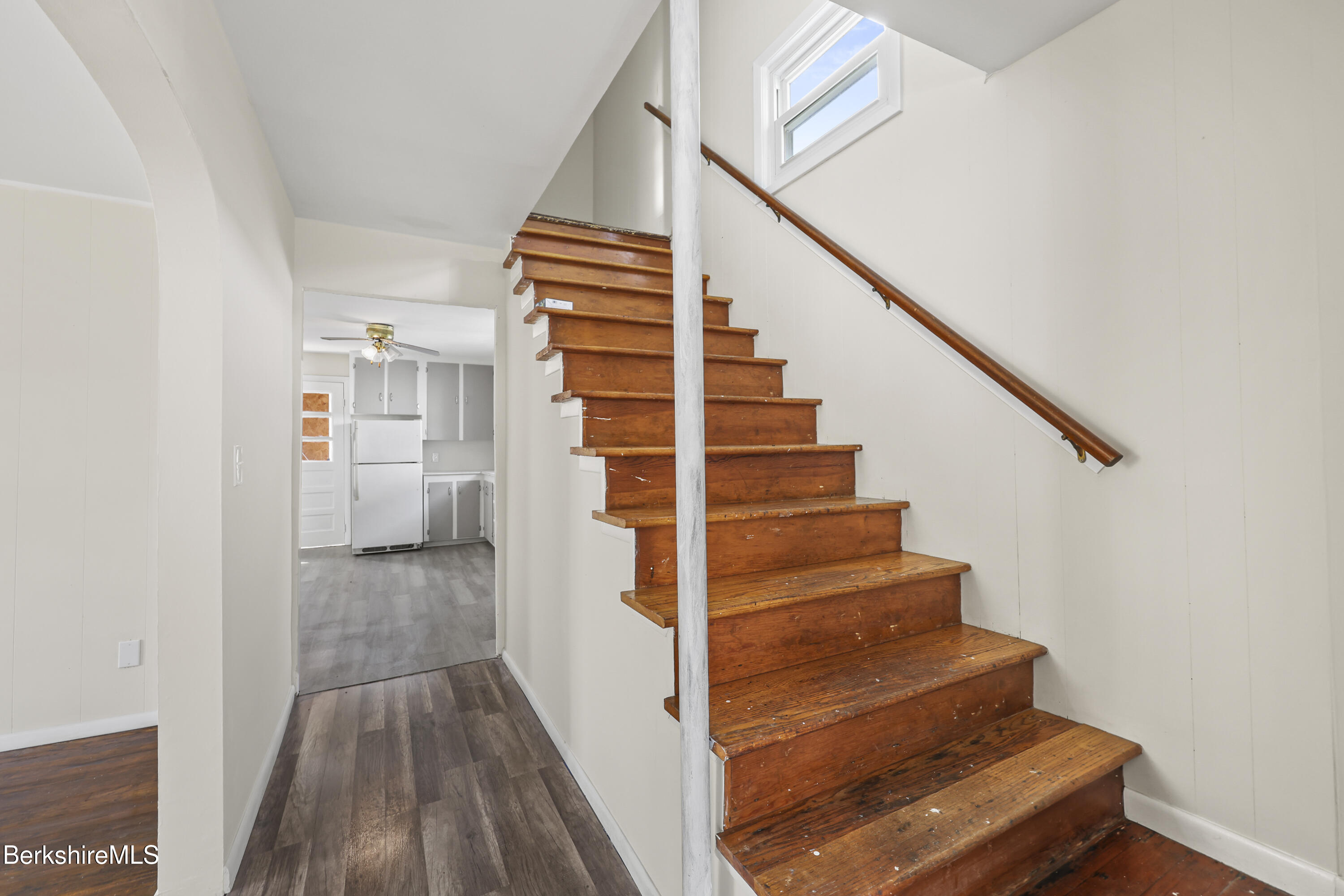 49 McArthur Street Pittsfield, MA 01201 - Photo 6 of 33 a view of entryway and hall with wooden floor