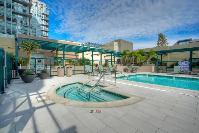 a front view of building