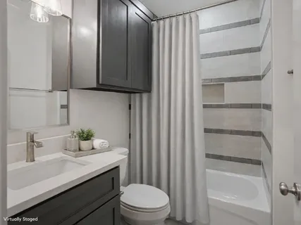 a bathroom with a sink a toilet and vanity