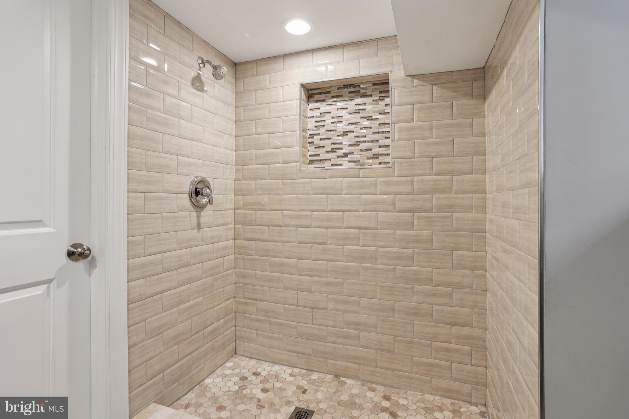 935 East Rittenhouse Street Philadelphia, PA 19138 - Photo 36 of 59 Sleek, modern shower with elegant tile work.
