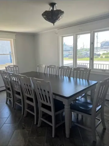 a kitchen with a stove and cabinets